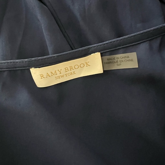 Ramy Brook Alvina Silk Navy Jumpsuit - Picture 8 of 9